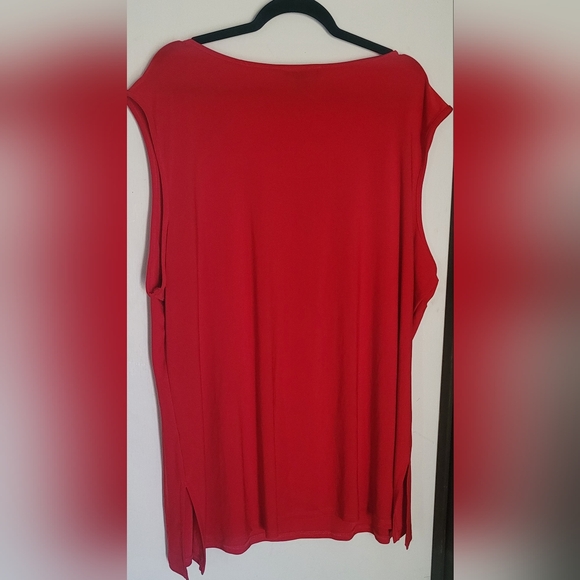 Red Michael Tyler Plus 3X Tank top - Picture 2 of 5